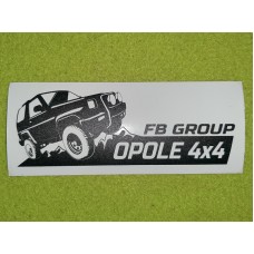 Naklejka OPOLE 4x4 60x150 mm